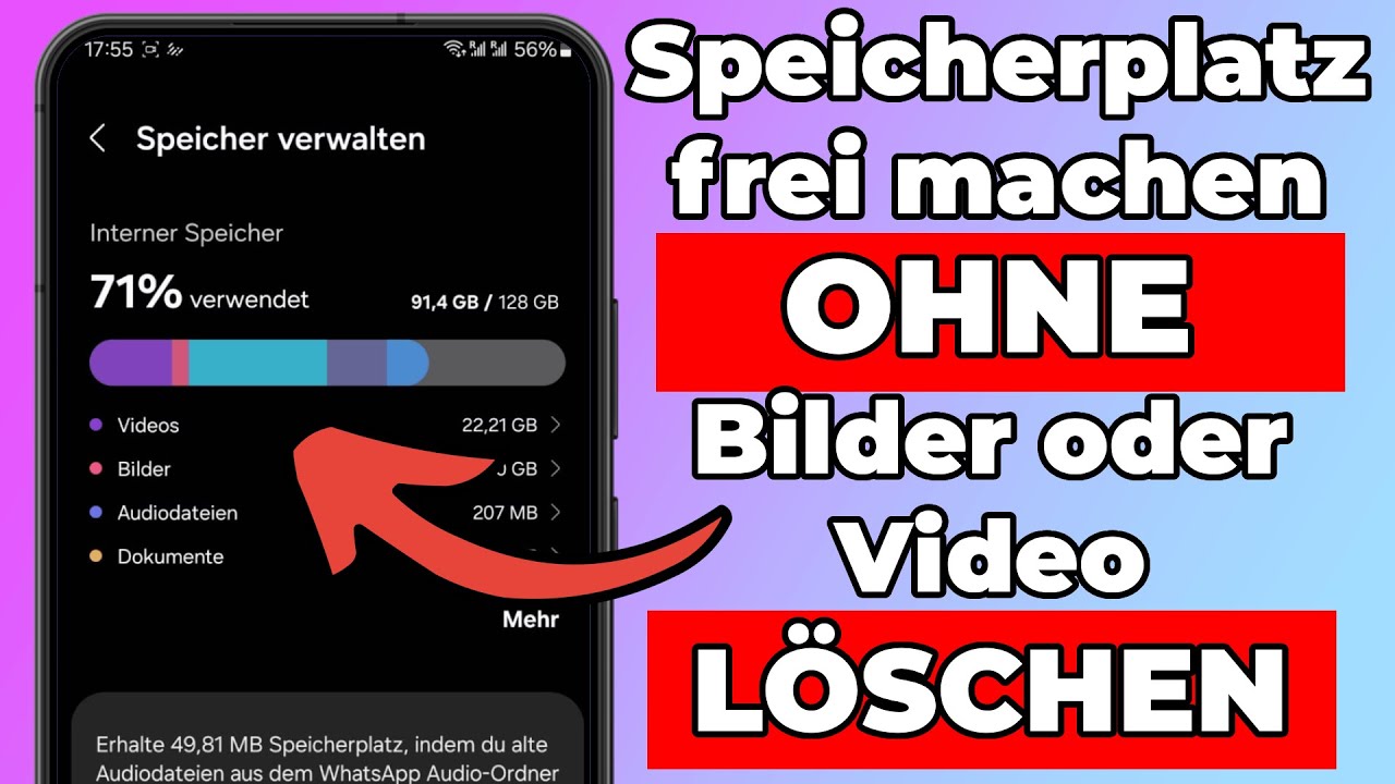 📱 Handy Speicherplatz frei machen – ohne Bilder & Videos zu löschen!