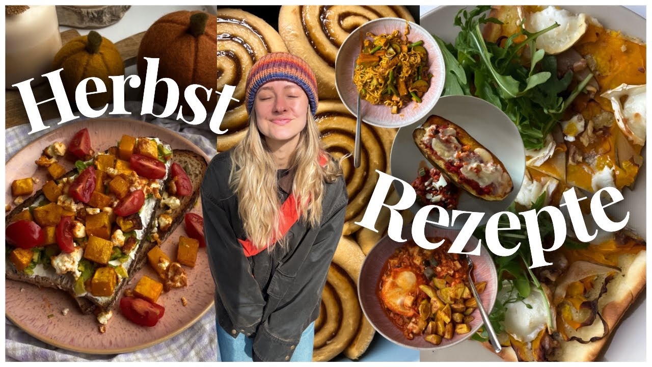 8 HERBST REZEPTE - mit & ohne K&uuml;rbis, Comfort Food Gerichte f&uuml;r den Herbst, Veggie & Lecker