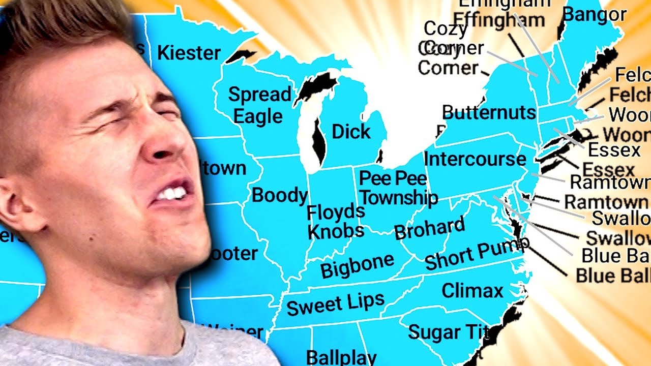 WORST CITY NAMES IN THE WORLD (Beautiful Maps)