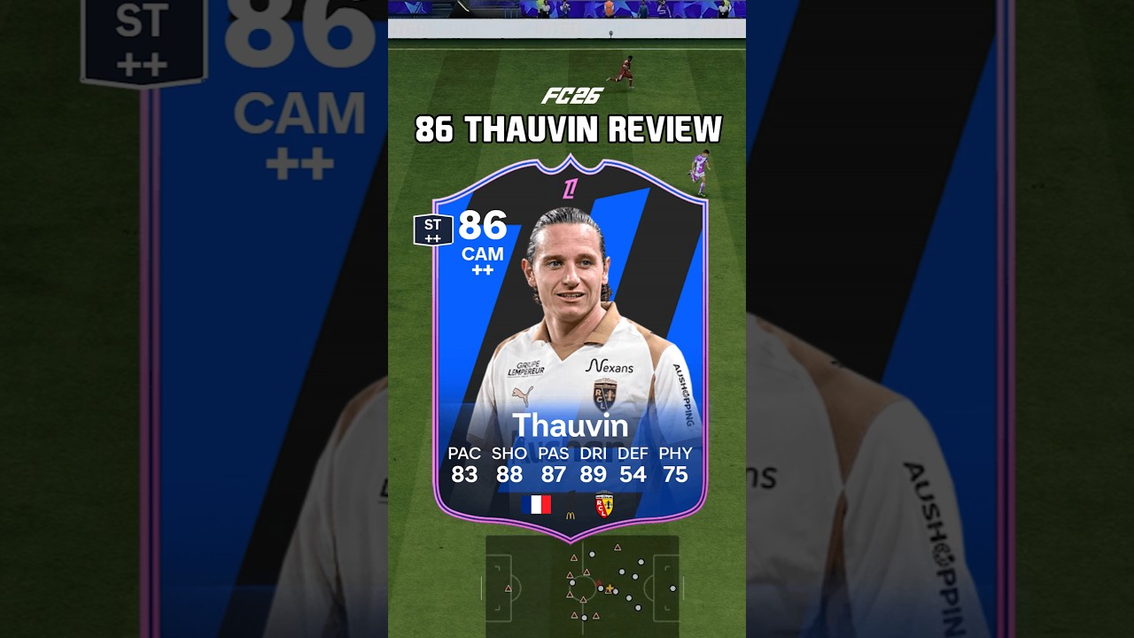 86 Thauvin Review in EA FC 26, he barely misses 😳 #shorts #short #fc26 #eafc26 #thauvin #potm #fifa