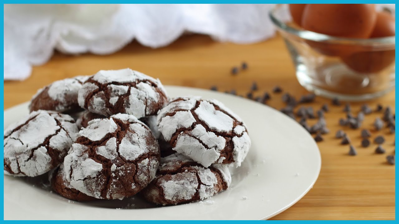 BISCOTTI CREPATI al Cioccolato Pronti in pochi Minuti Ricetta Facile
