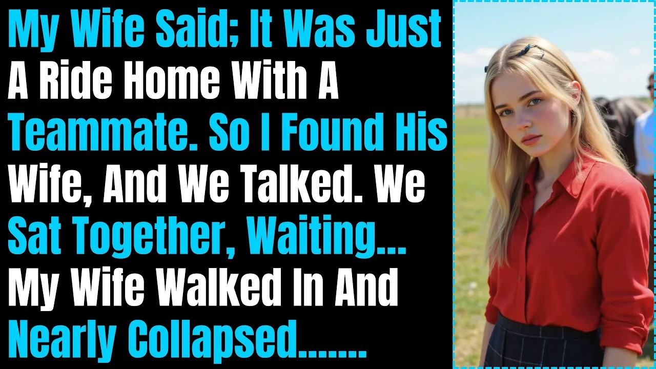 My Wife Said; It Was Just A Ride Home With A Teammate. So I Found His Wife, And We Talked...