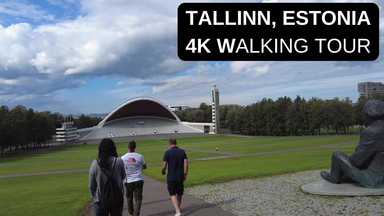 City walks - Tallinn, Estonia (4K walking tour)