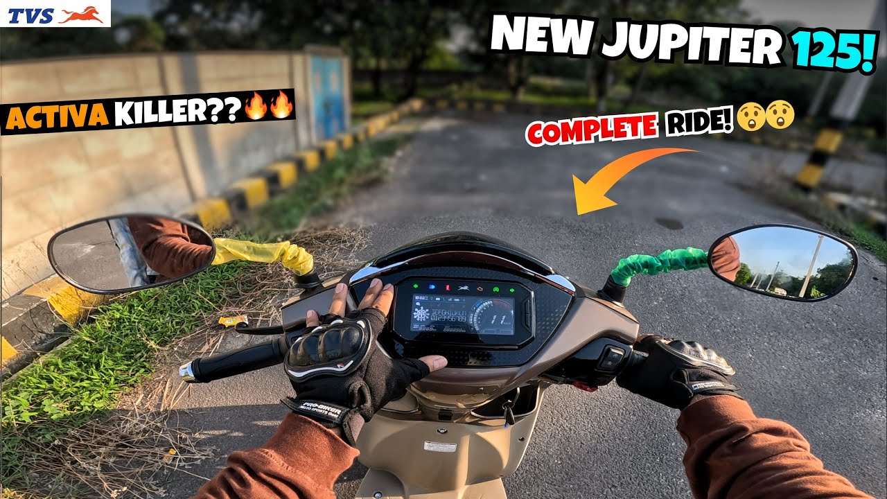 2025 New TVS Jupiter 125 First Ride Review🥳| Pickup,Vibration & Braking Test @BikesHunt