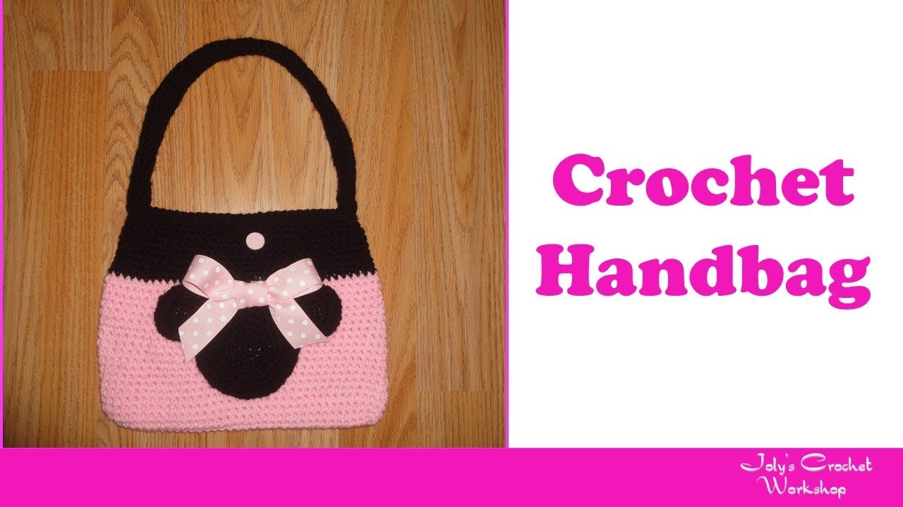 Crochet Handbag Inspired by Minnie Mouse
