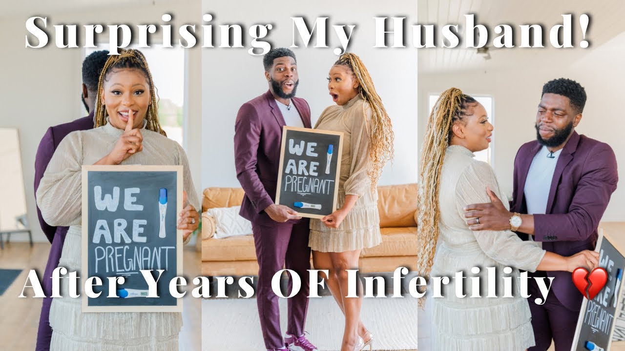 Surprising My Husband After Years Of Infertility | Emotional Pregnancy Announcement #ttcjourney