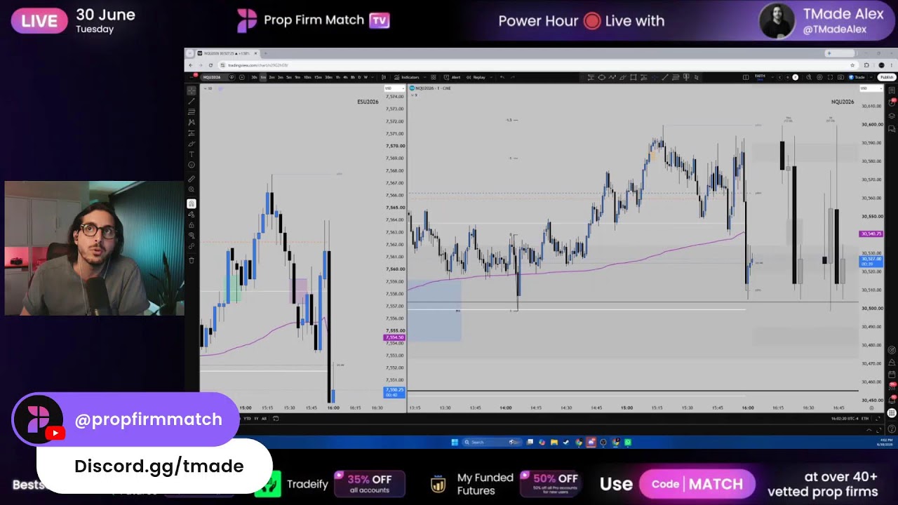 Live Futures Trading | London & New York Session | Prop Firm Match TV