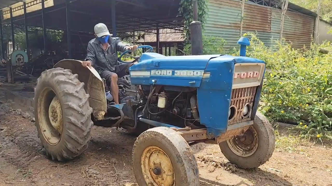 (đã bán)máy cày Ford 3000 trọn bộ cả rờ mọt cầu đẩy bánh đôi ben 2ty giá 60tr 