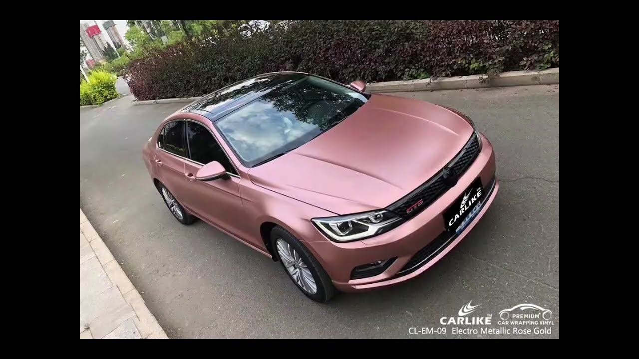 CARLIKE CL-EM-09 MATTE ELECTRO METALLIC ROSE GOLD VINYL