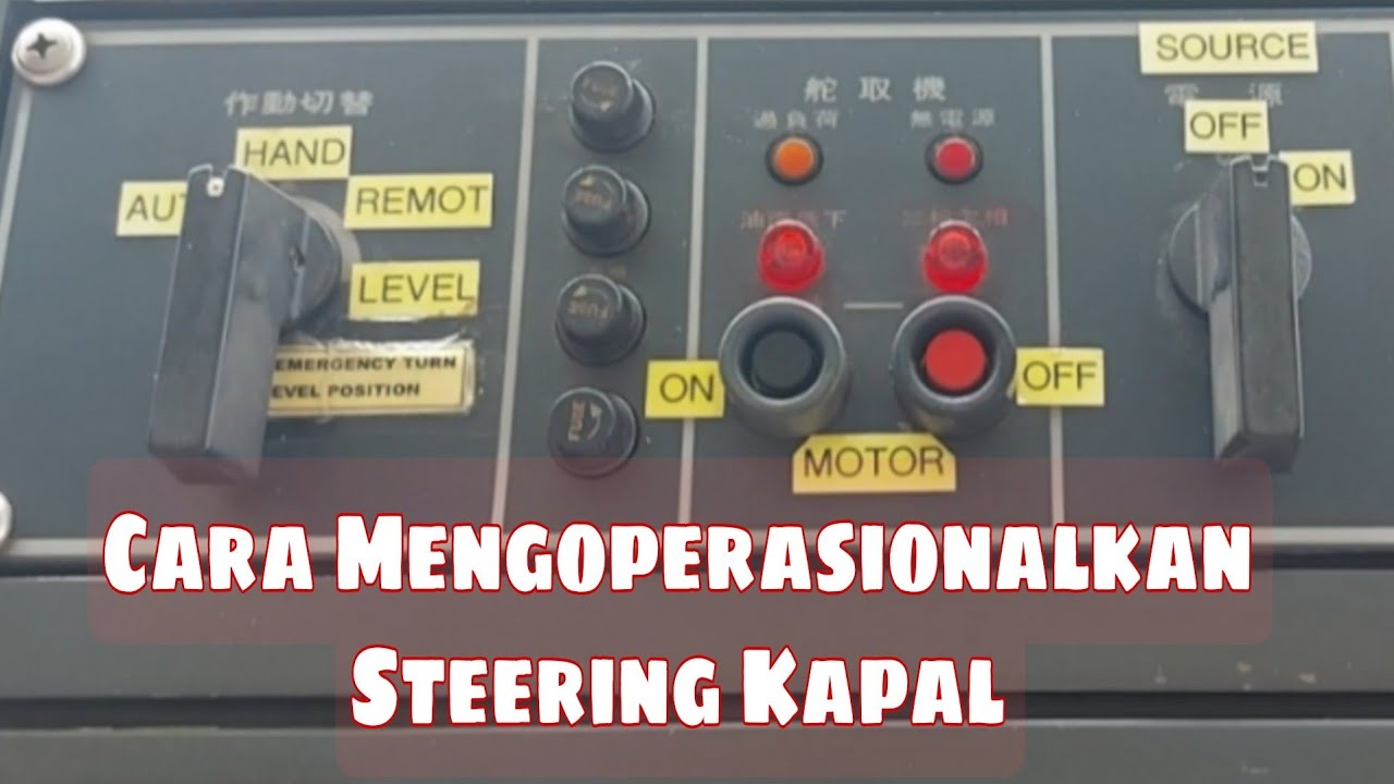 Cara Mengoperasionalkan Steering sangat sederhana