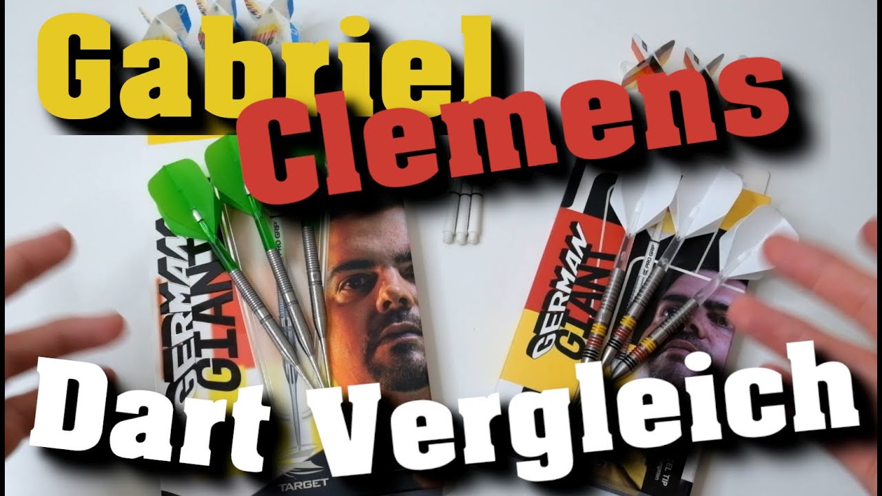 Gabriel Clemes Darts Vergleich 80% und 90% Tungsten