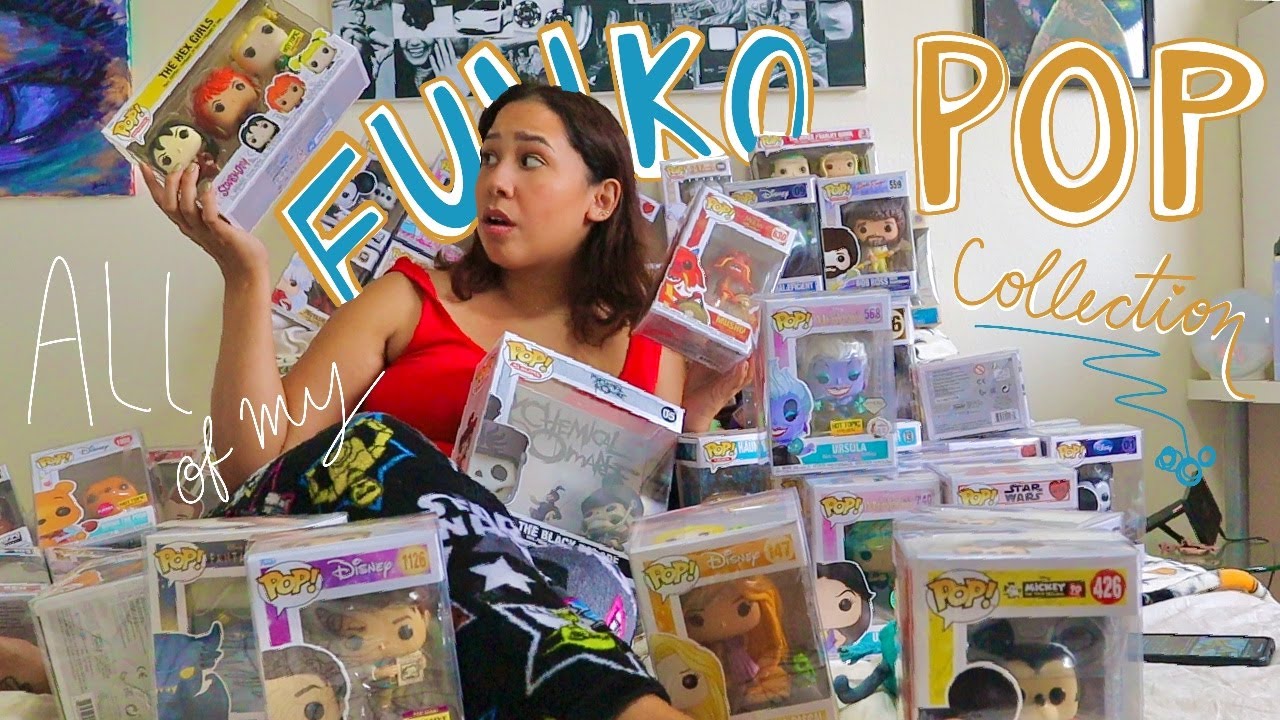 funko pops collection tour ⭐️ Disney, Monster High, Anime & more!