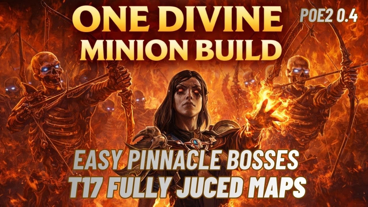 1 Divine Budget Minion Build 💀 Clears ALL Content | PoE 2 0.4