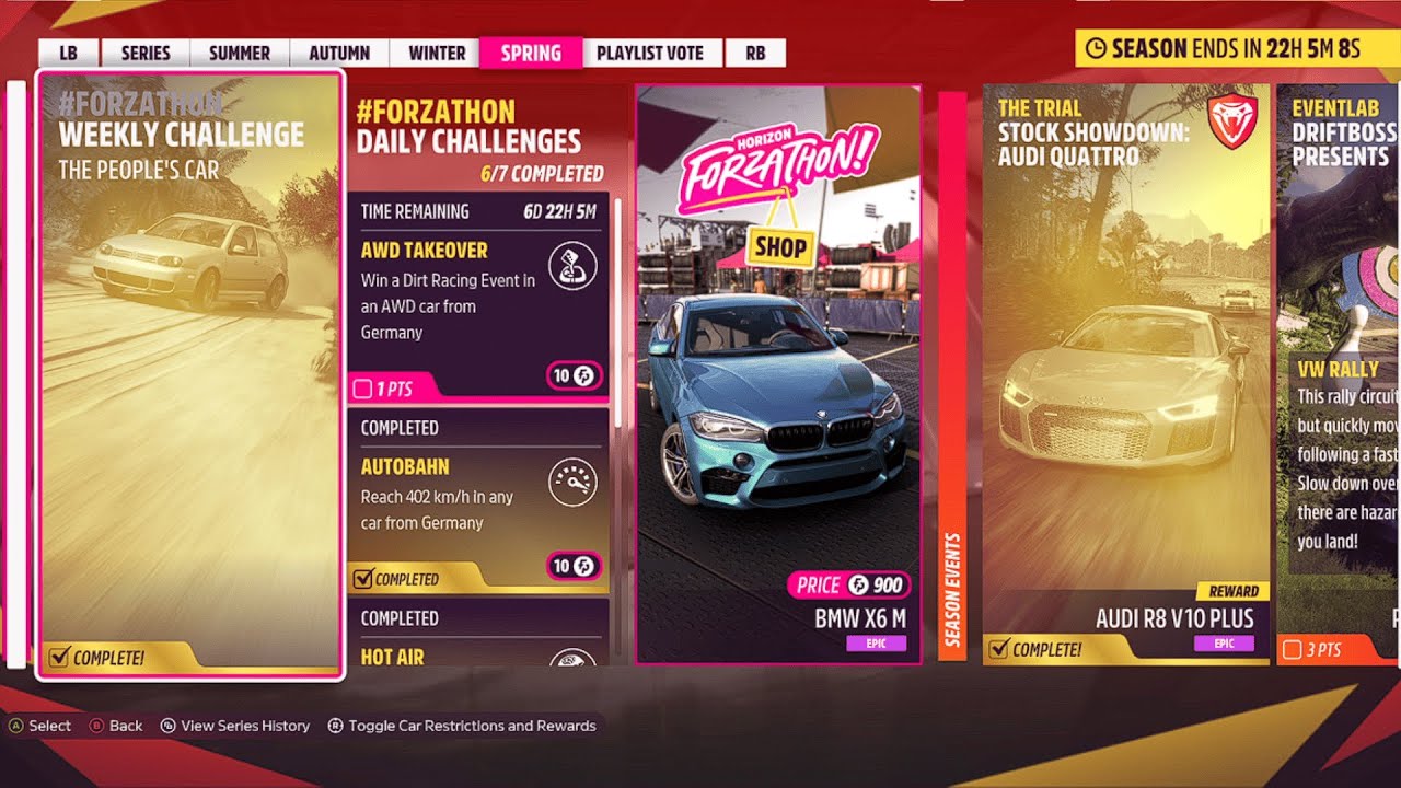 Forza Horizon 5 Daily Challenges AWD TAKEOVER Win a Dirt Racing Event in an AWD car from Germany