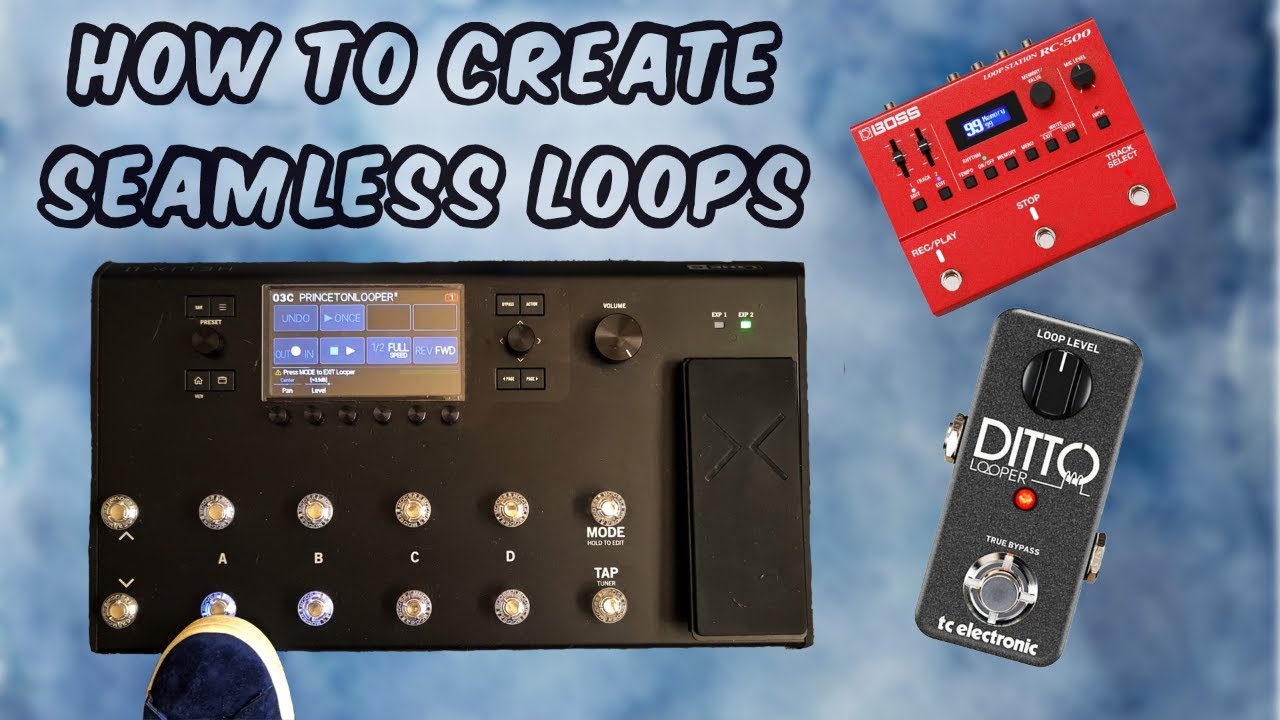 HOW TO CREATE SEAMLESS LOOPS,       A GUIDE FOR GUITAR LOOPERS