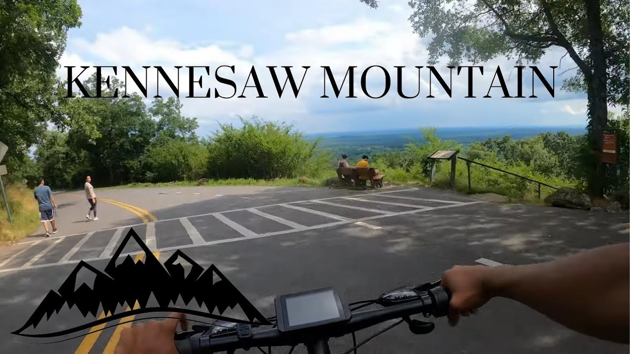 Electric Bike Climb and Descent Kennesaw Mountain | 4K60