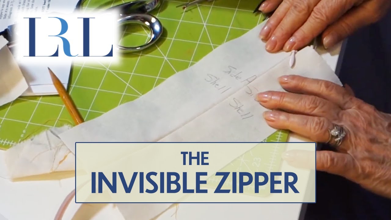 Professional, easy-to-set, invisible zipper