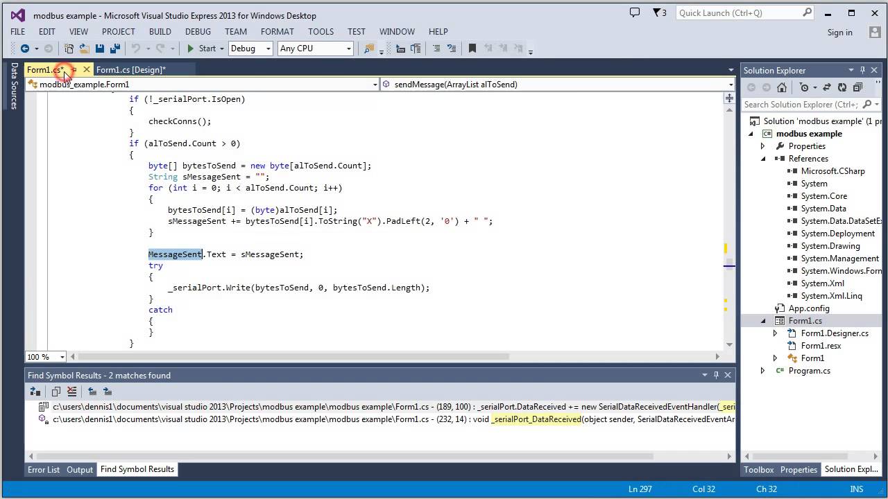 Modbus Example