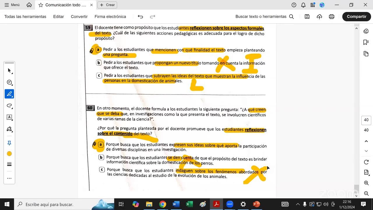 Examen de Ascenso Comunicación 2024