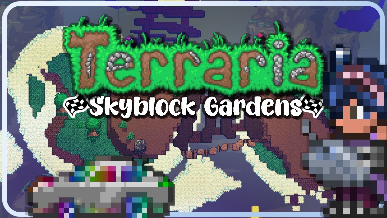 Skyblock Gardens, a Terraria 1.4.5  Racetrack