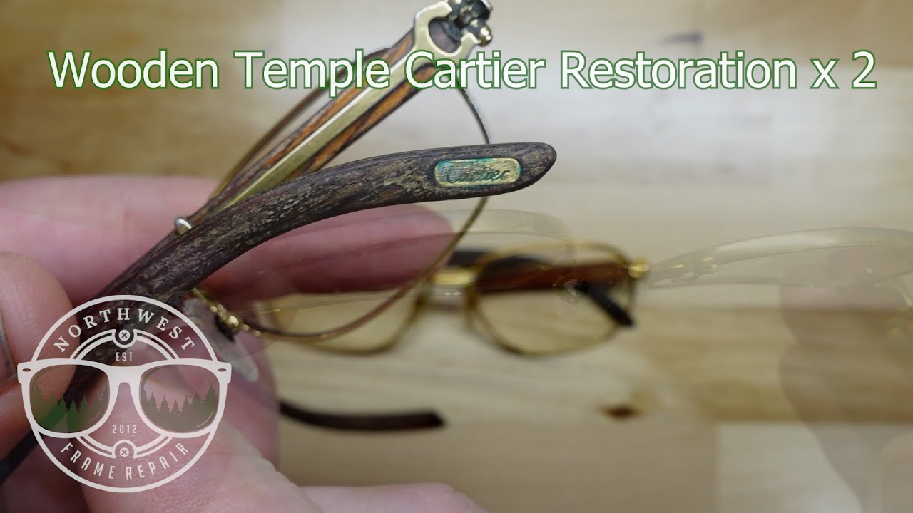 Cartier Wooden Temple Frames Restored