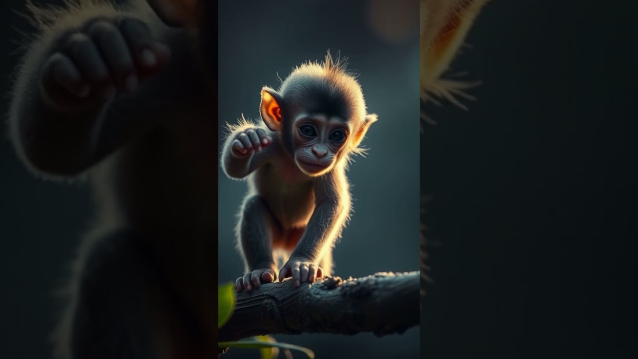 A Baby Monkey's First Adventure! 🐒