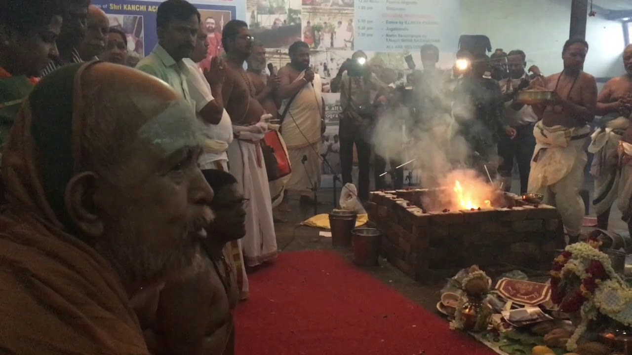 Jagadguru at Mylapore varuna japam