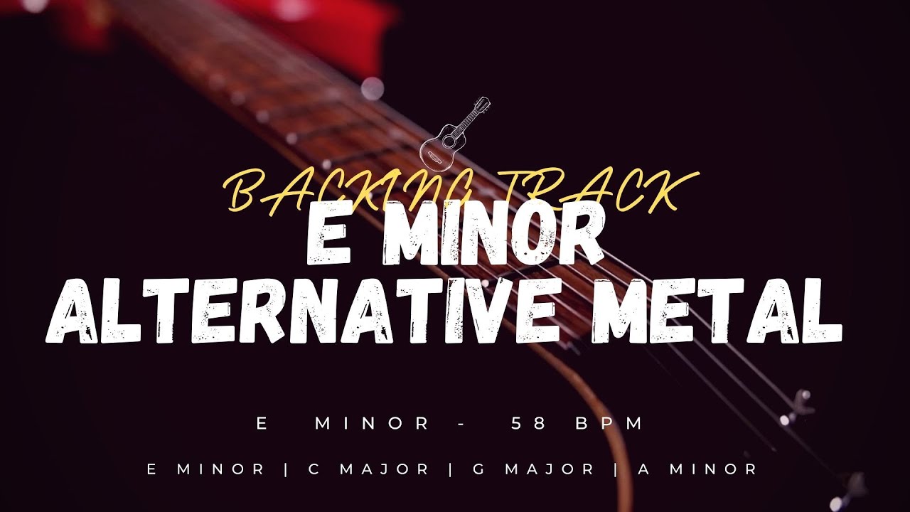 Epic Alternative Metal Backing Track in E Minor | 58 bpm | Guitar Drum Breakdown | Deftones Style