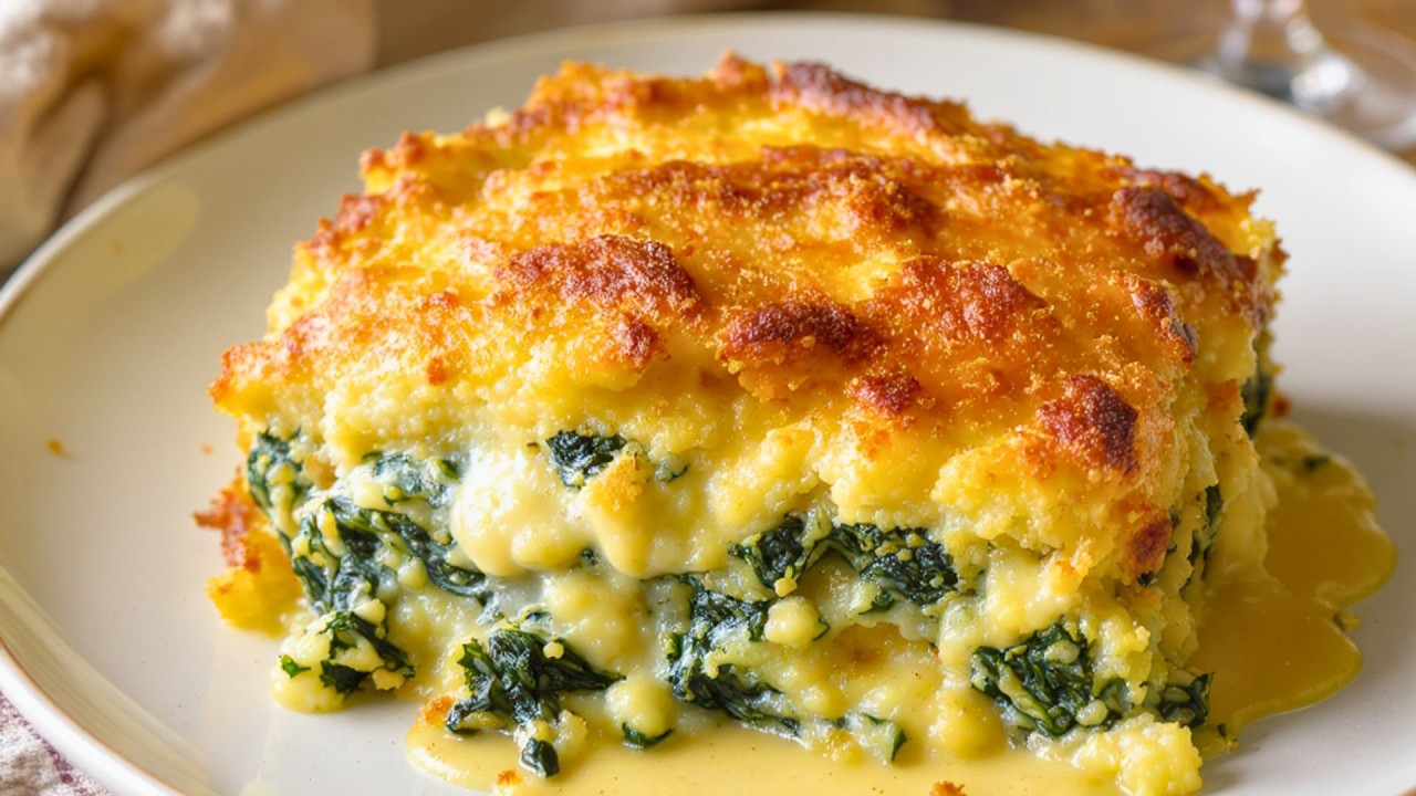 ESPINACAS GRATINADAS ¡Bechamel y Queso!😲