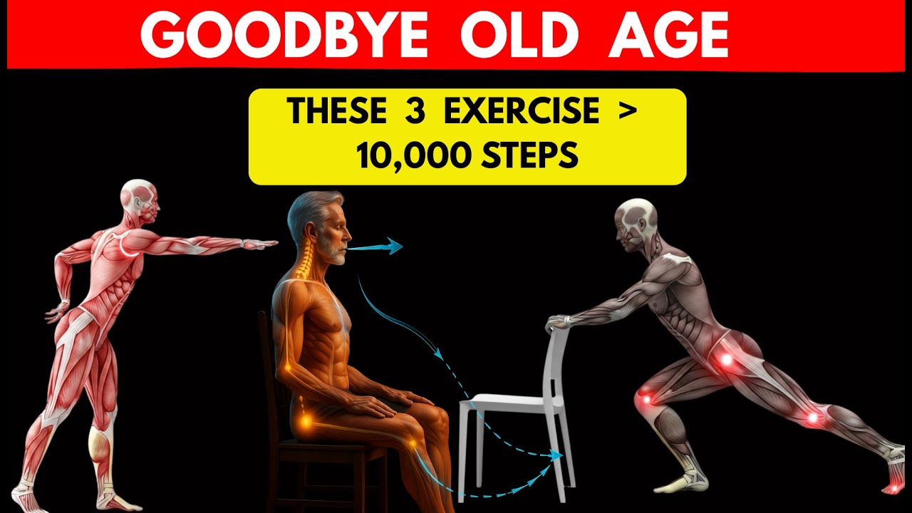 Older Adults: These 3 Stretches Beats10,000 STEPS  - Doctor Recommended!