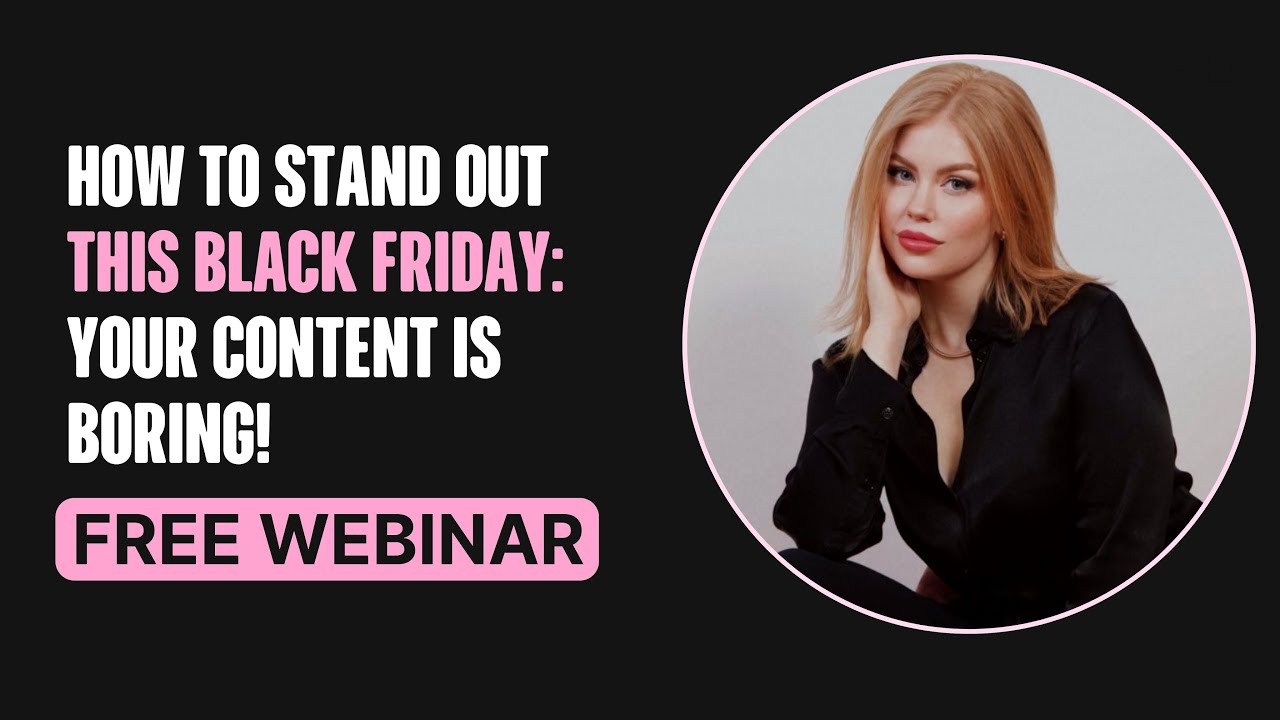 How to Stand Out This Black Friday | Free Webinar