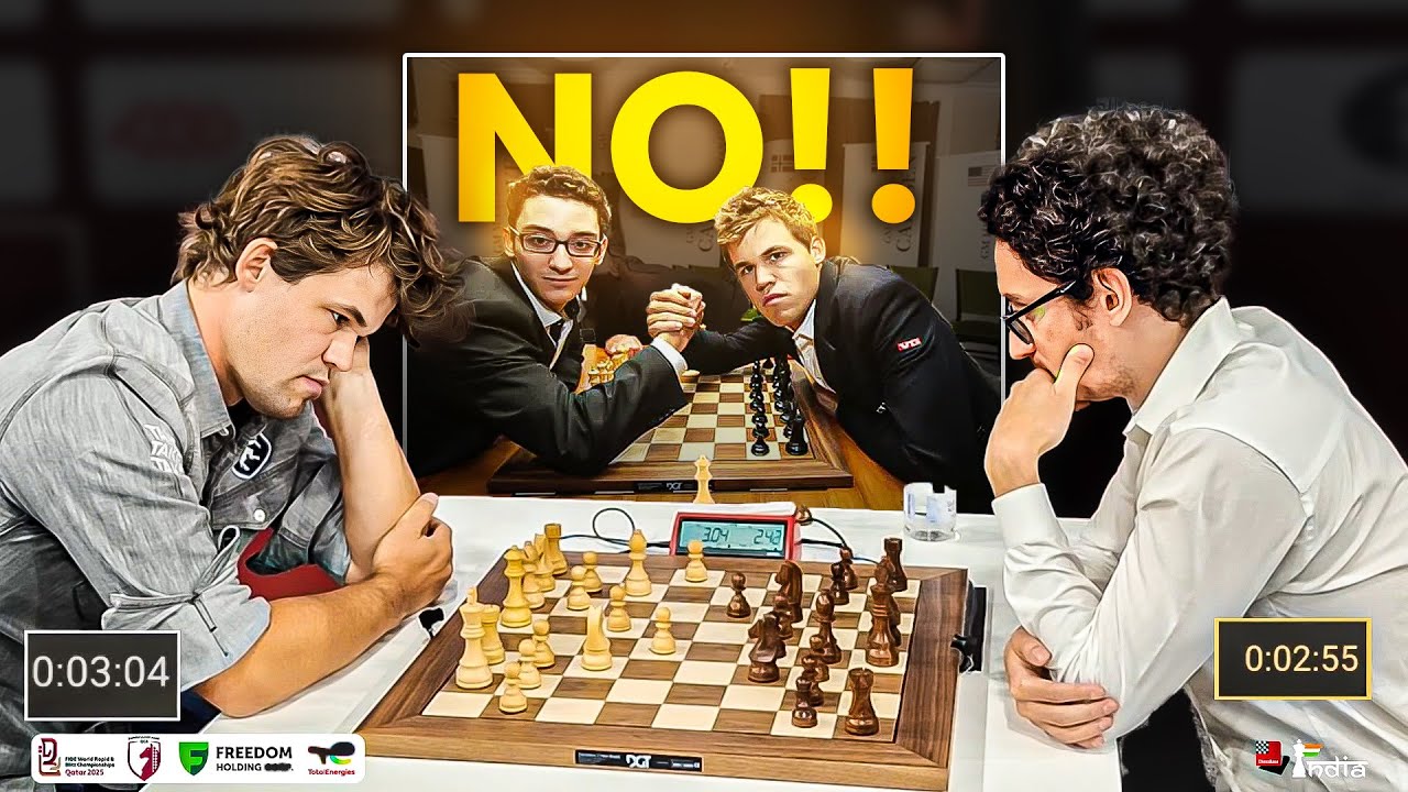 Did Magnus Carlsen deny Fabiano Caruana the world title again? | World Blitz 2025