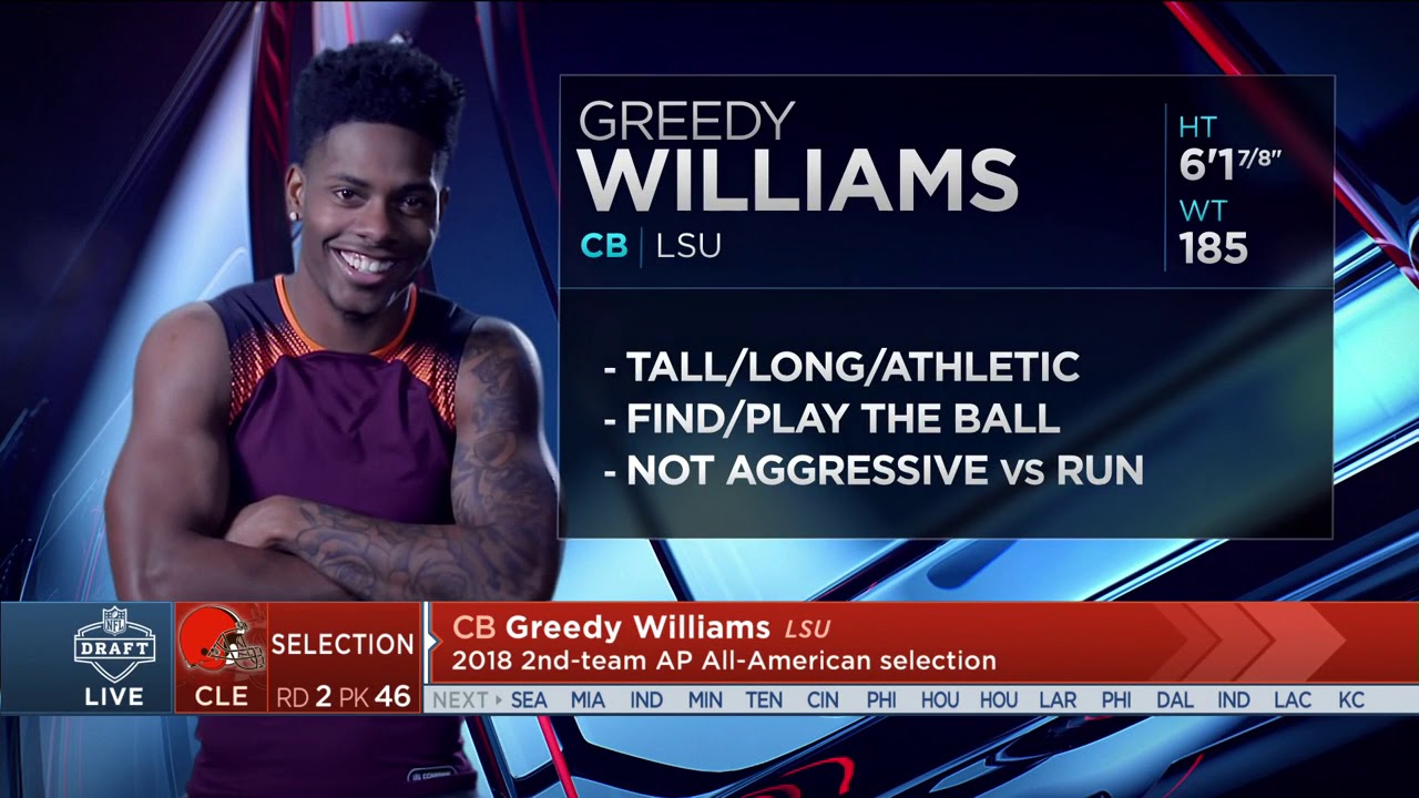 Cleveland Browns select CB Greedy Williams | NFL Draft