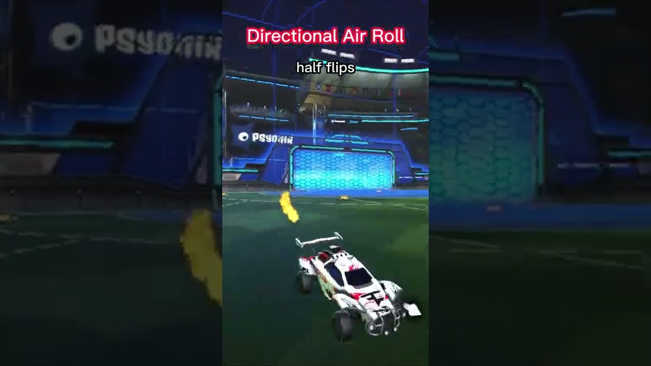 When to use directional air roll or normal air roll #rocketleague #rl #rlhowto #rlclips