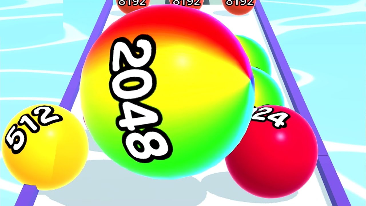 Ball Run 2048 - All Levels Gameplay Android, iOS ( Levels 1080 )