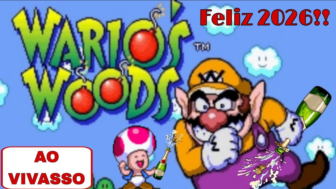 Um Feliz 2026 com Wario's Woods - Wizard Stream