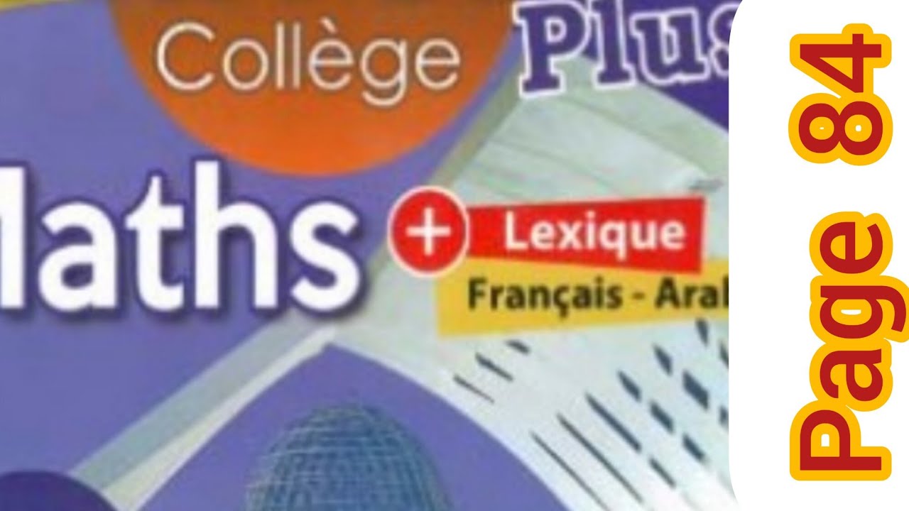 droites dans le plan :parallélisme et perpendicularité (page 84 exercice 1)unives plus maths 1AC