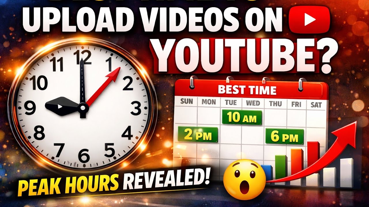 What Is The Best Time To Upload Videos On Youtube?(REAL SECRET)
