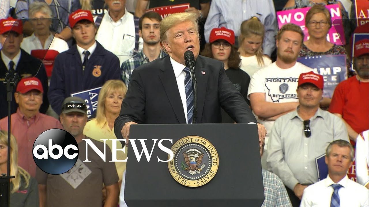 Trump blasts anonymous NYT op-ed writer at rally