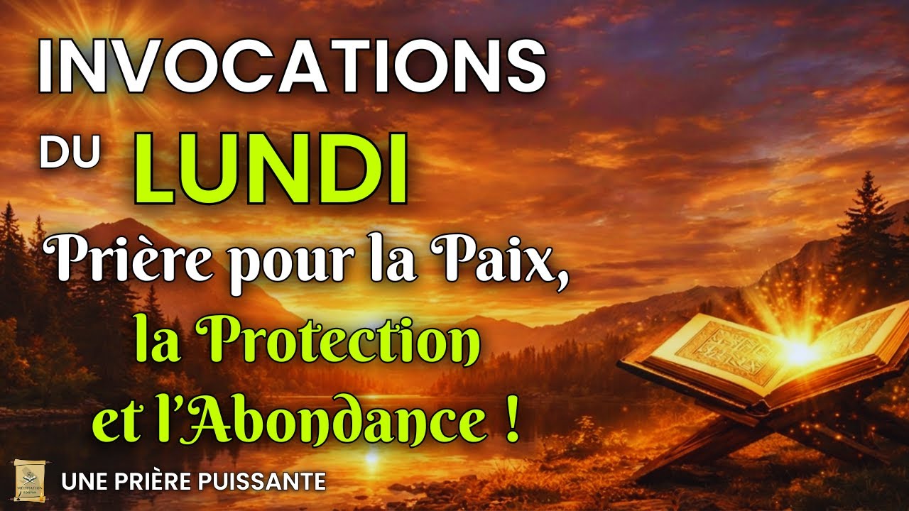 PRIÈRE DU LUNDI - Prière pour la Paix, la Protection et l’Abondance ! CETTE SOURATE TE TRANSFORME