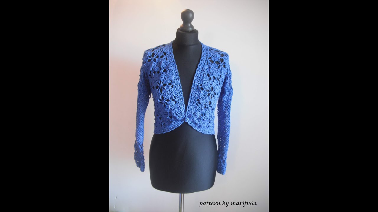 how to crochet elegant jacket bolero