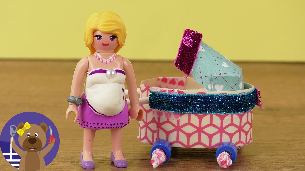 Ένα καρότσι για τα μωρά των playmobil!