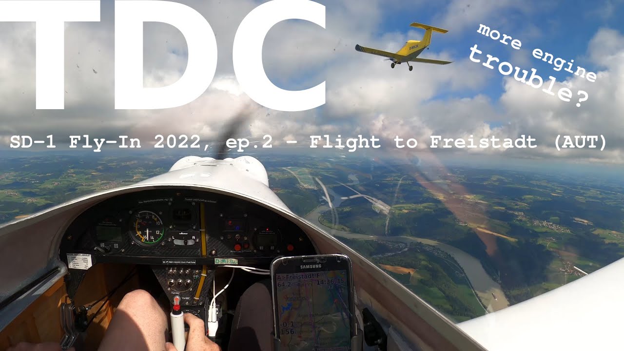 SD-1 Fly-In 2022, ep.2 - 467 km Flight to Freistadt (AUT) - Heroic Fix and The Song of Power & Speed