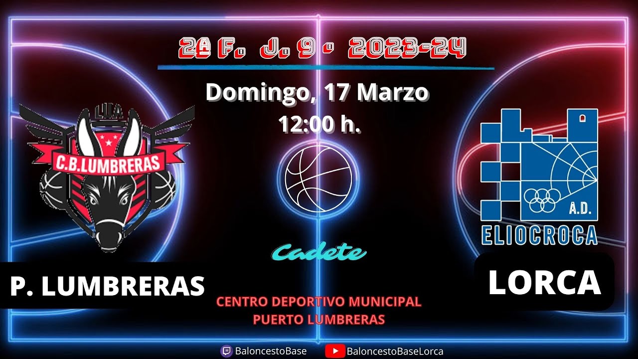 Baloncesto Cadete. C.B. Lumbreras - A.D. Eliocroca Lorca