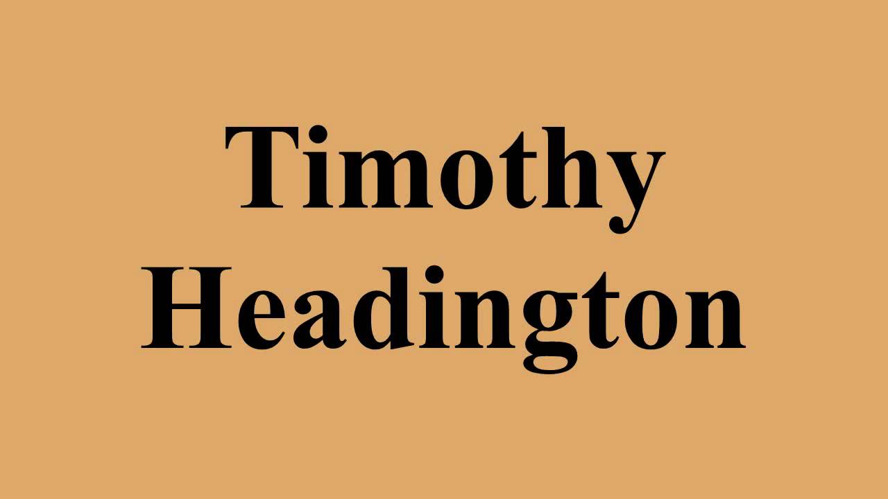 Timothy Headington