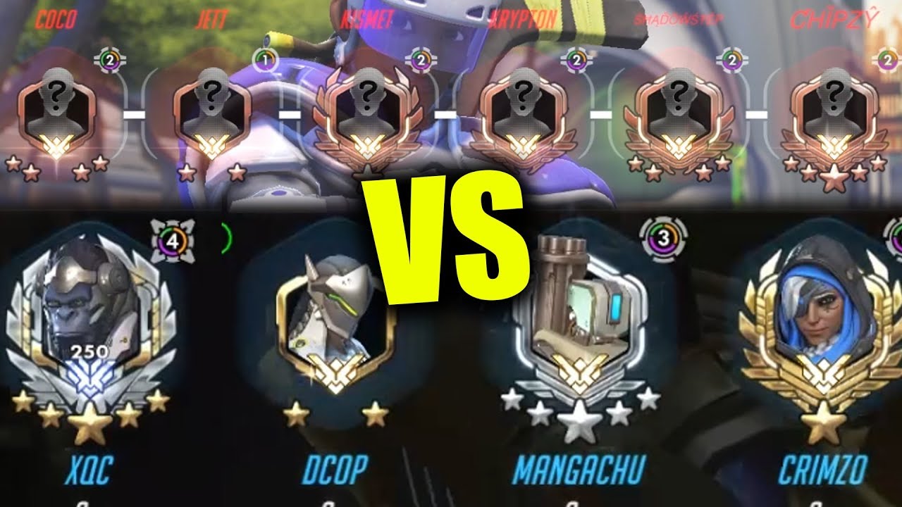 xQc, Мангачу, Кримзо, Dcop против Грандмастера 6-х команд