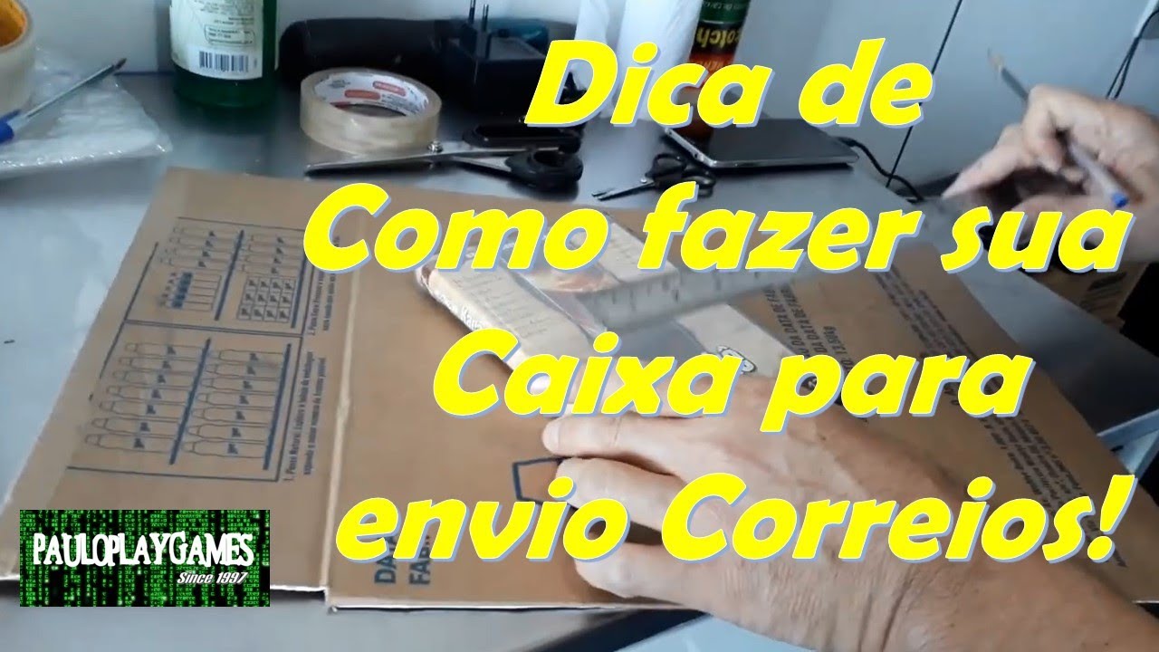 Como fazer caixa embalagem Correios, e-commerce Shopee, OLX, Mercado livre