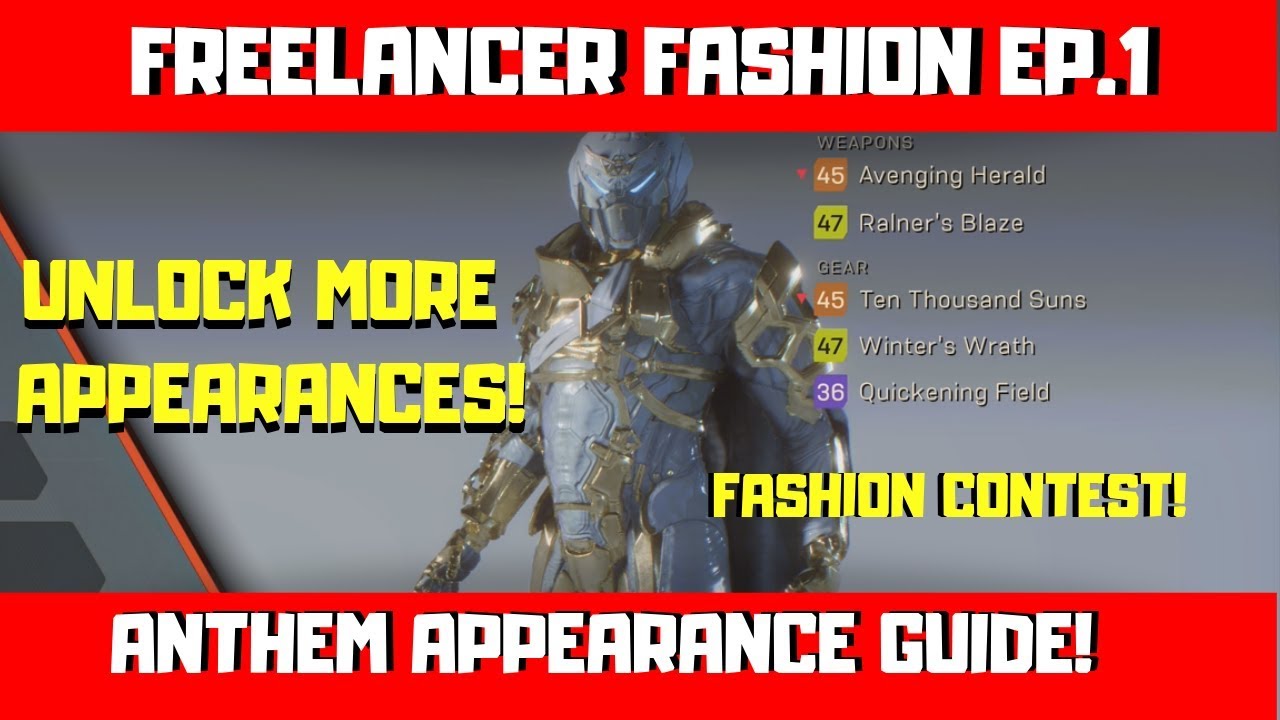 ANTHEM - Freelancer Fashion Ep. 1 - My Storm Paint Job! + Unlock more paint!