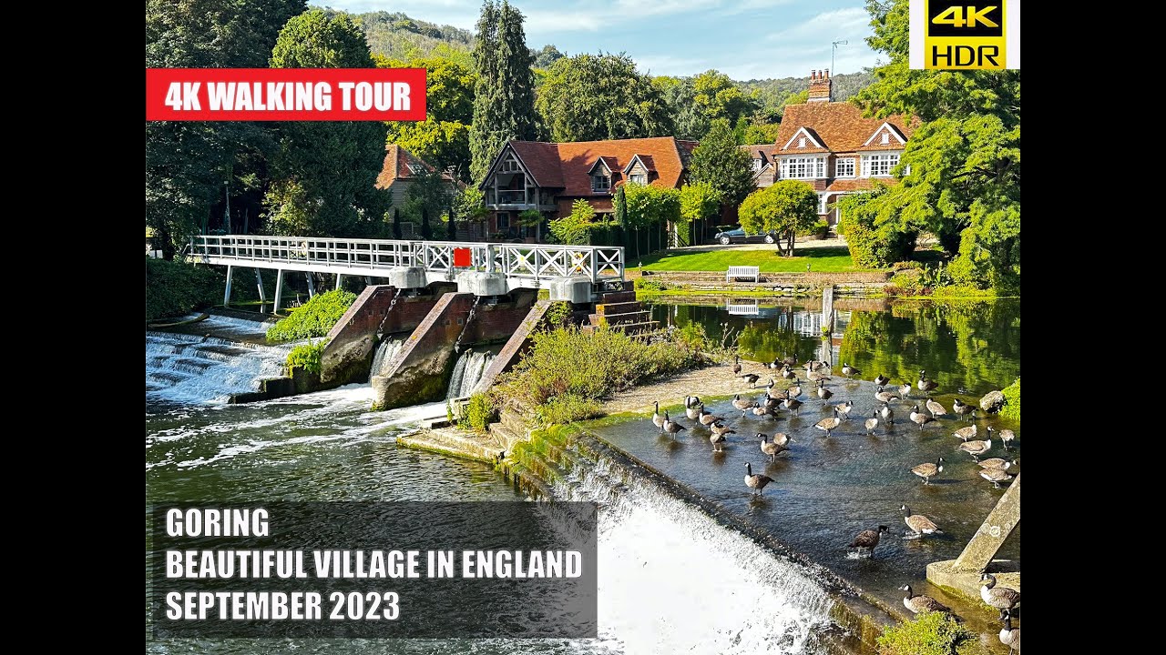 Goring-On-Thames, Beautiful Village In England On Wonderfully Sunny Day