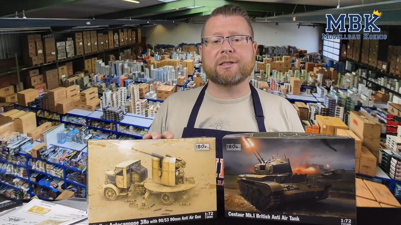 MBK packt aus #617 - 1:72 Italian Autocannone 3RO w/90/53 + Centaur Mk.I AA Tank (IBG 72096 + 72109)